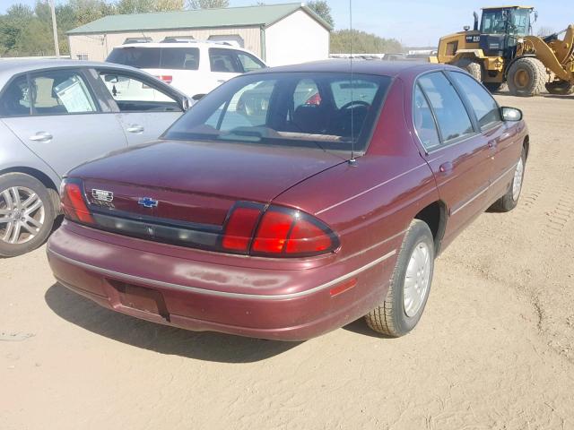 2G1WL52M0W9107247 - 1998 CHEVROLET LUMINA BAS RED photo 4