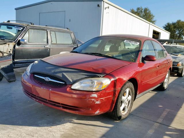 1FAFP55U33G262014 - 2003 FORD TAURUS SES RED photo 2