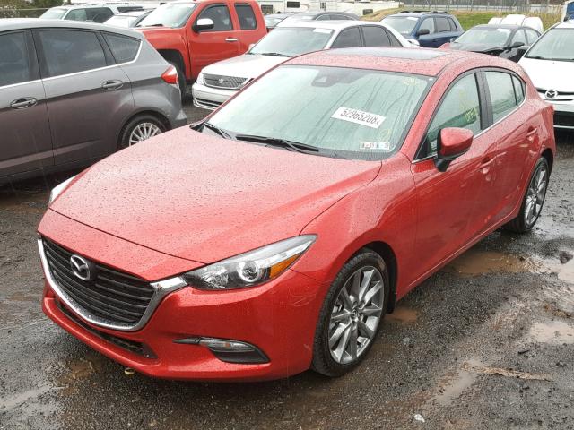 3MZBN1L3XJM213670 - 2018 MAZDA 3 TOURING RED photo 2