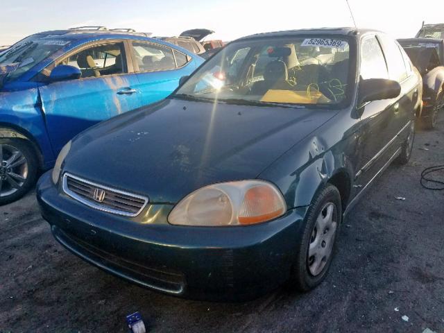 1HGEJ8648WL055560 - 1998 HONDA CIVIC EX GREEN photo 2