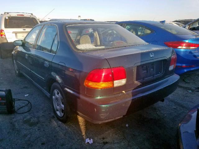 1HGEJ8648WL055560 - 1998 HONDA CIVIC EX GREEN photo 3