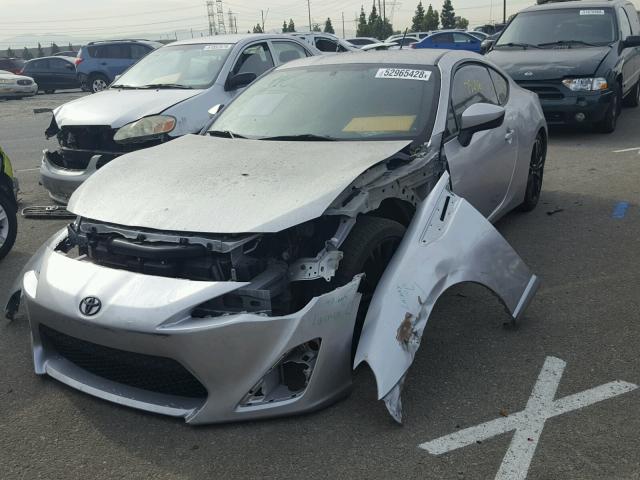 JF1ZNAA17D1700206 - 2013 TOYOTA SCION FR-S SILVER photo 2