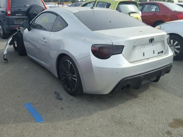 JF1ZNAA17D1700206 - 2013 TOYOTA SCION FR-S SILVER photo 3