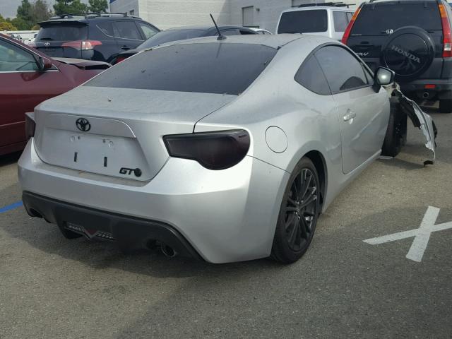 JF1ZNAA17D1700206 - 2013 TOYOTA SCION FR-S SILVER photo 4