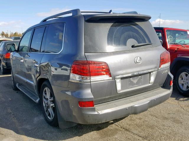 JTJHY7AX1D4088861 - 2013 LEXUS LX 570 GRAY photo 3