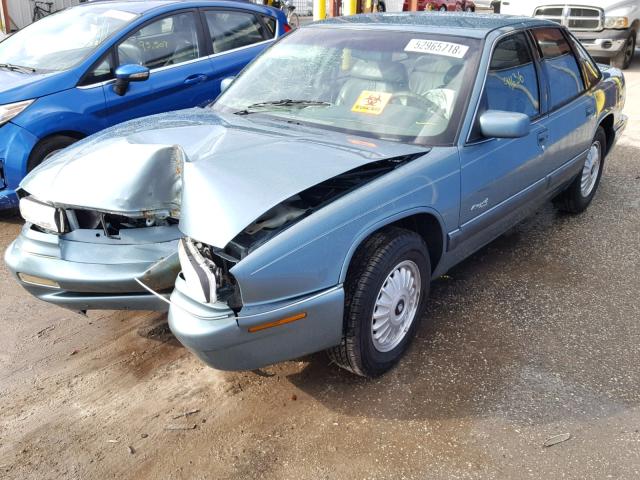 2G4WB52K4T1422079 - 1996 BUICK REGAL CUST TURQUOISE photo 2
