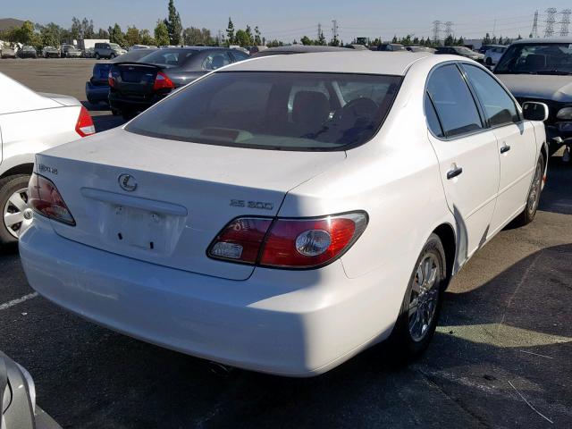 JTHBF30G620044639 - 2002 LEXUS ES 300 WHITE photo 4