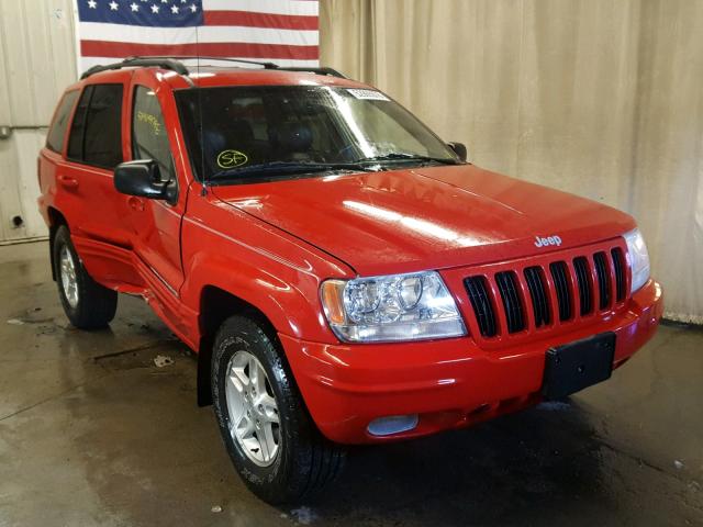 1J4GW68N9XC628917 - 1999 JEEP GRAND CHER RED photo 1