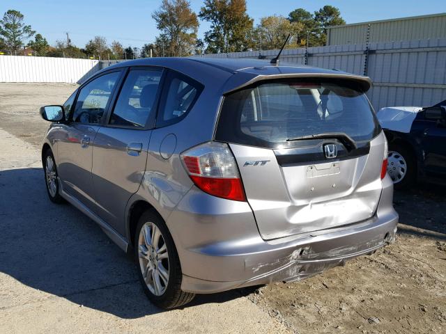 JHMGE884X9S027034 - 2009 HONDA FIT SPORT SILVER photo 3