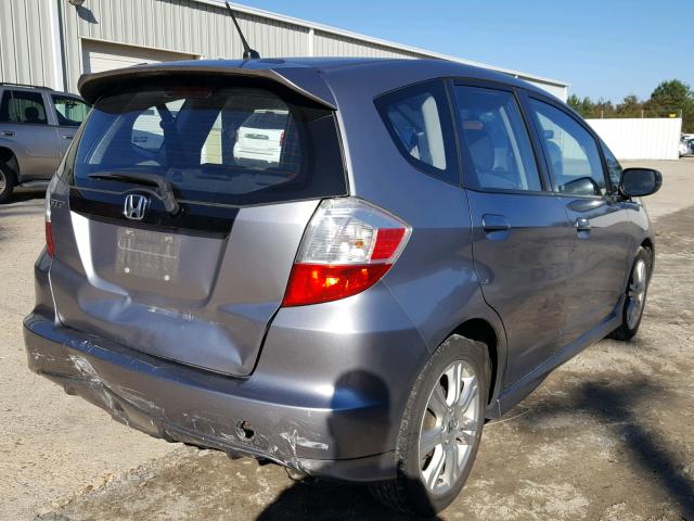 JHMGE884X9S027034 - 2009 HONDA FIT SPORT SILVER photo 4