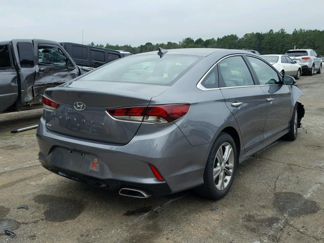 5NPE34AF3JH634804 - 2018 HYUNDAI SONATA SPO GRAY photo 4