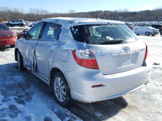 2T1KU40E99C149591 - 2009 TOYOTA COROLLA MA SILVER photo 3