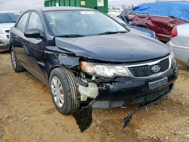 KNAFU4A26D5704926 - 2013 KIA FORTE EX BLACK photo 1