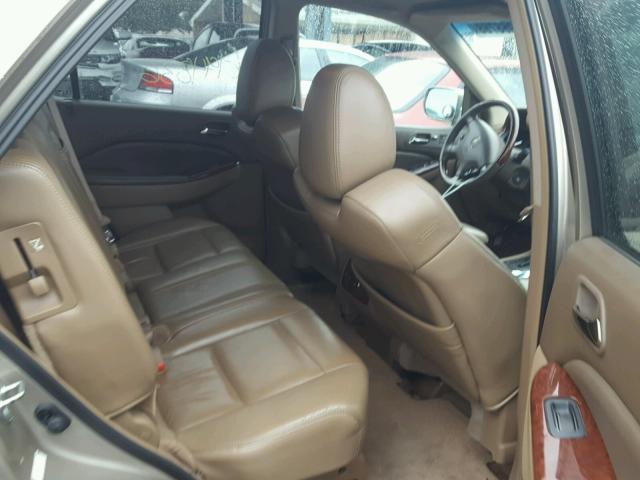 2HNYD18835H519760 - 2005 ACURA MDX TOURIN GOLD photo 6