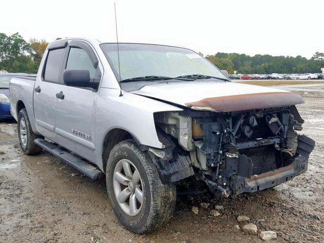 1N6BA0ED0BN306698 - 2011 NISSAN TITAN S SILVER photo 1