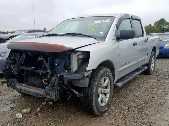 1N6BA0ED0BN306698 - 2011 NISSAN TITAN S SILVER photo 2