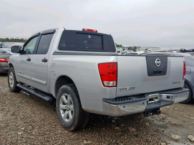 1N6BA0ED0BN306698 - 2011 NISSAN TITAN S SILVER photo 3