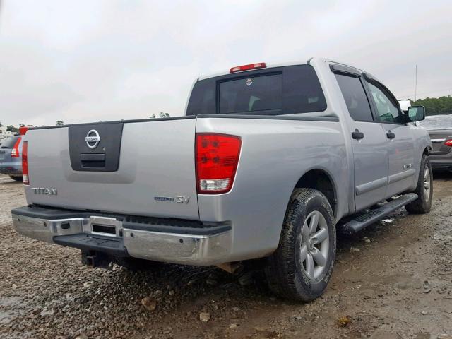 1N6BA0ED0BN306698 - 2011 NISSAN TITAN S SILVER photo 4