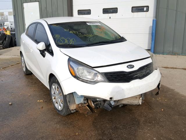 KNADM4A33D6278493 - 2013 KIA RIO LX WHITE photo 1