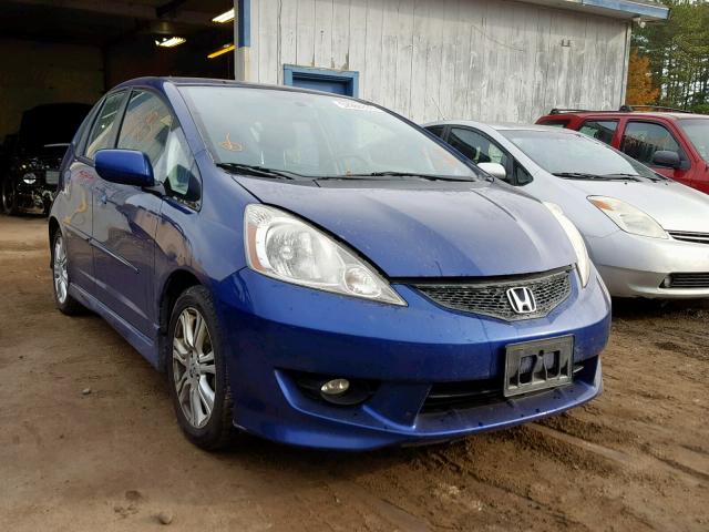 JHMGE88609S051439 - 2009 HONDA FIT SPORT BLUE photo 1