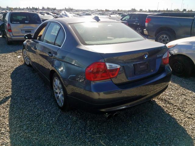 WBAVB33566KS32427 - 2006 BMW 330 I BLUE photo 3