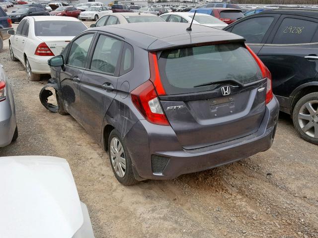 3HGGK5H53FM732586 - 2015 HONDA FIT LX BLUE photo 3