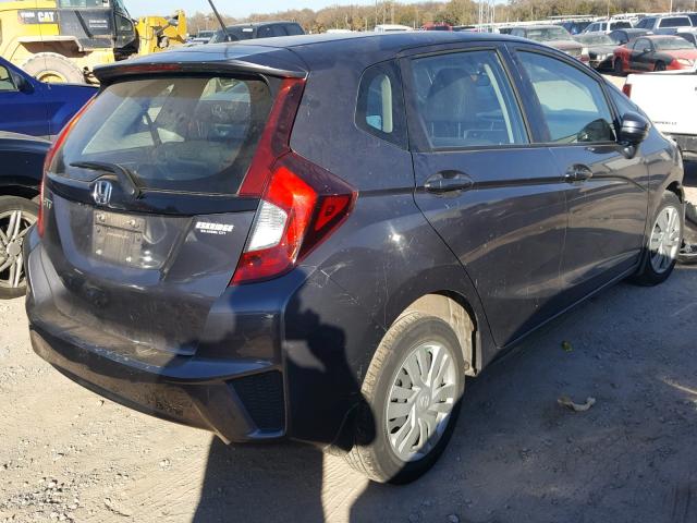 3HGGK5H53FM732586 - 2015 HONDA FIT LX BLUE photo 4