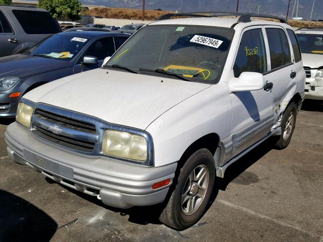 2CNBJ634726919538 - 2002 CHEVROLET TRACKER LT WHITE photo 2