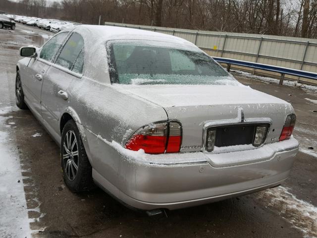 1LNHM86S43Y688360 - 2003 LINCOLN LS SILVER photo 3