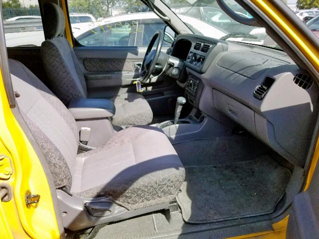 5N1ED28T1YC550947 - 2000 NISSAN XTERRA XE YELLOW photo 5