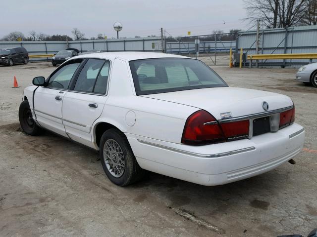 2MEFM74W5WX604366 - 1998 MERCURY GRAND MARQ WHITE photo 3