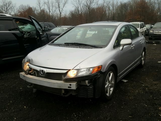 2HGFA16938H502951 - 2008 HONDA CIVIC EXL SILVER photo 2