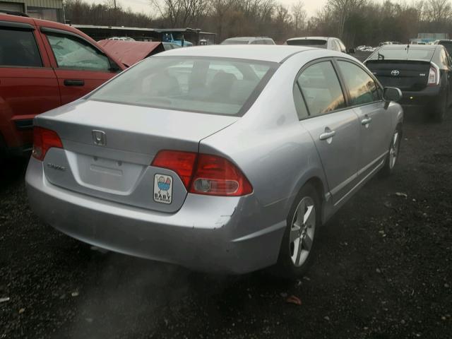 2HGFA16938H502951 - 2008 HONDA CIVIC EXL SILVER photo 4