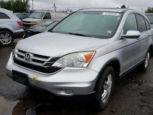 5J6RE4H7XAL064526 - 2010 HONDA CR-V EXL GRAY photo 2