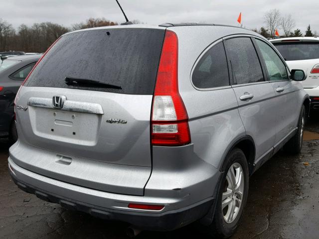 5J6RE4H7XAL064526 - 2010 HONDA CR-V EXL GRAY photo 4