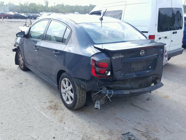 3N1AB61E09L697541 - 2009 NISSAN SENTRA 2.0 GRAY photo 3