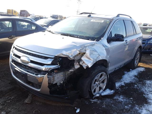 2FMDK3JC4BBB46632 - 2011 FORD EDGE SEL SILVER photo 2