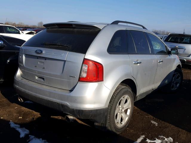 2FMDK3JC4BBB46632 - 2011 FORD EDGE SEL SILVER photo 4