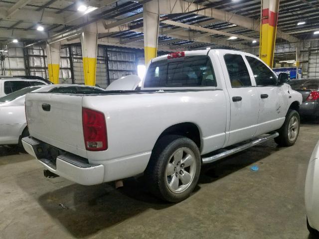 1D7HA18D23S260380 - 2003 DODGE RAM 1500 S WHITE photo 4