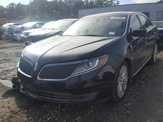 1LNHL9FT3DG605672 - 2013 LINCOLN MKS BLACK photo 2