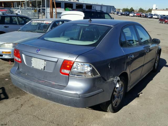 YS3FD49Y971133805 - 2007 SAAB 9-3 2.0T GRAY photo 4