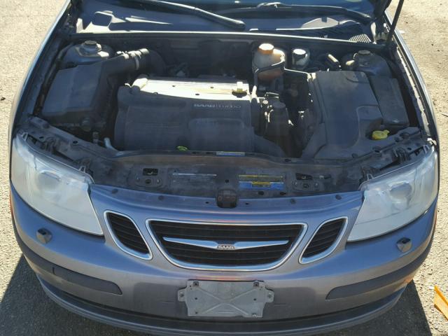 YS3FD49Y971133805 - 2007 SAAB 9-3 2.0T GRAY photo 7