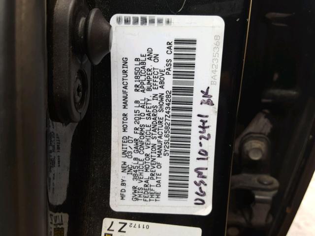 5Y2SL65827Z434282 - 2007 PONTIAC VIBE BLACK photo 10