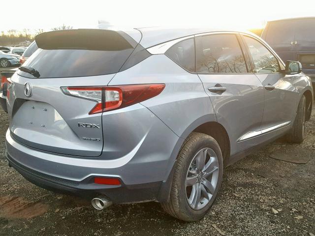 5J8TC2H75KL002461 - 2019 ACURA RDX SILVER photo 4