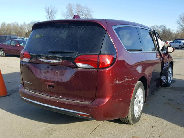 2C4RC1FG2JR158971 - 2018 CHRYSLER PACIFICA T RED photo 4