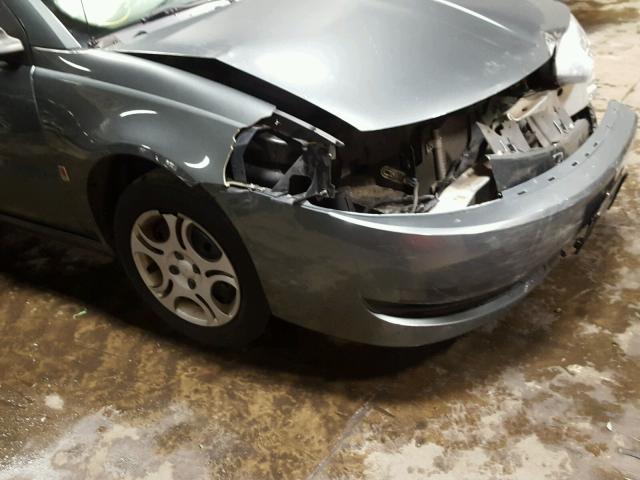 1G8AJ52FX4Z138463 - 2004 SATURN ION LEVEL GRAY photo 10