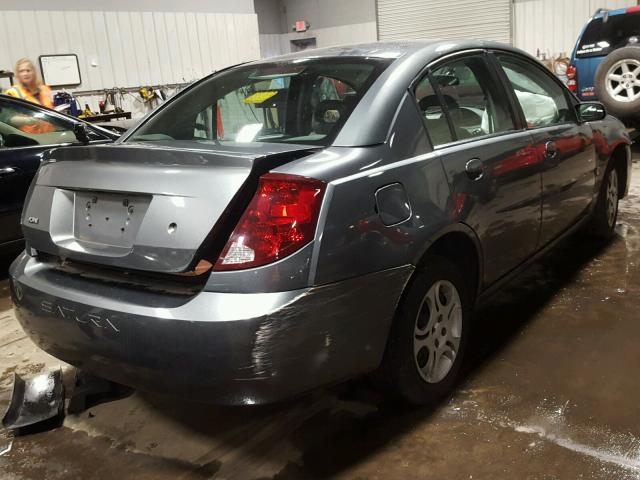 1G8AJ52FX4Z138463 - 2004 SATURN ION LEVEL GRAY photo 4