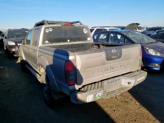 1N6ED27Y64C450139 - 2004 NISSAN FRONTIER C SILVER photo 3