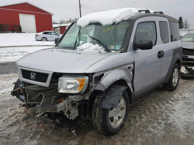 5J6YH28544L008477 - 2004 HONDA ELEMENT EX SILVER photo 2