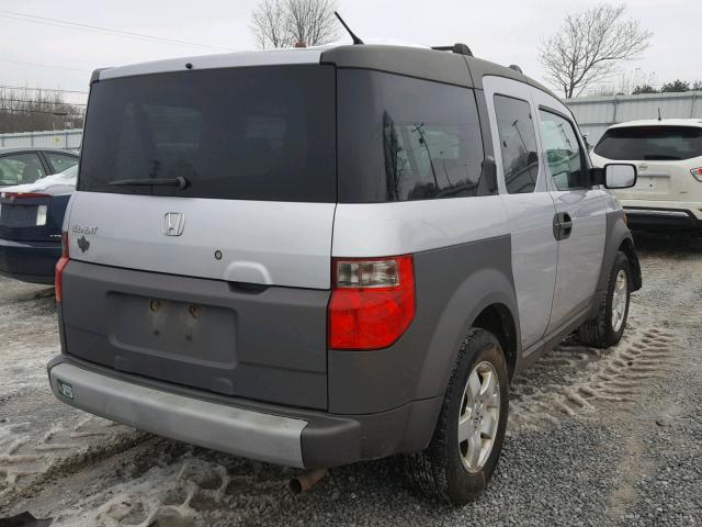 5J6YH28544L008477 - 2004 HONDA ELEMENT EX SILVER photo 4